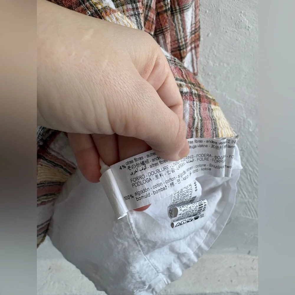 Zara plaid collared dress size 4-5Y - Picture 8 of 10